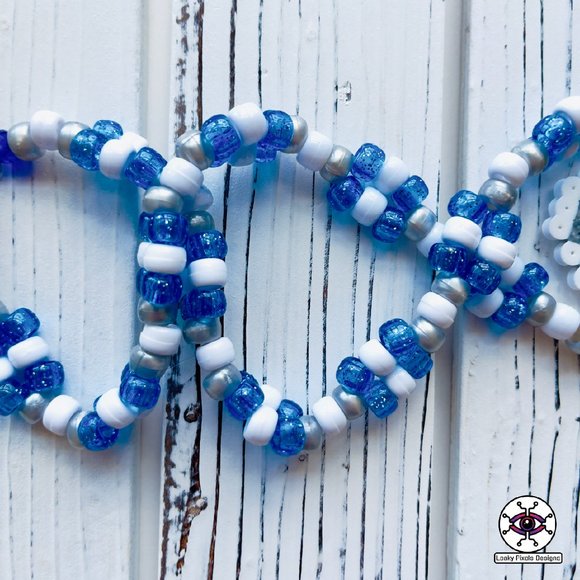 Evil Eye Perler Necklace - Picture 2 of 5